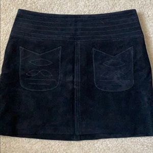 Suede Mini Skirt